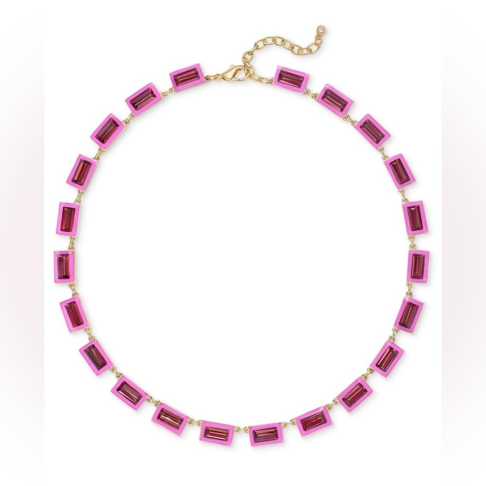 NWT Gold-Tone Enamel Stone Necklace